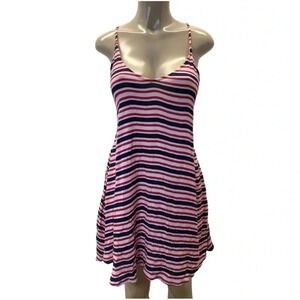 Roxy Striped Swimsuit Cover Dress Size Medium New With Tags